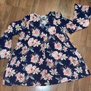 Blu Pepper Flare Floral Dress
